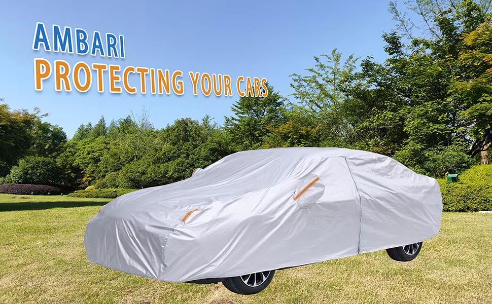 Image of Car Cover Composite Strong Material Custome Fit for Toyota Corolla Car Cover Waterproof Sun Protection Full Exterior Covers, Car Cover for Toyota Corolla Length up to 183 Inches, SCBS-103