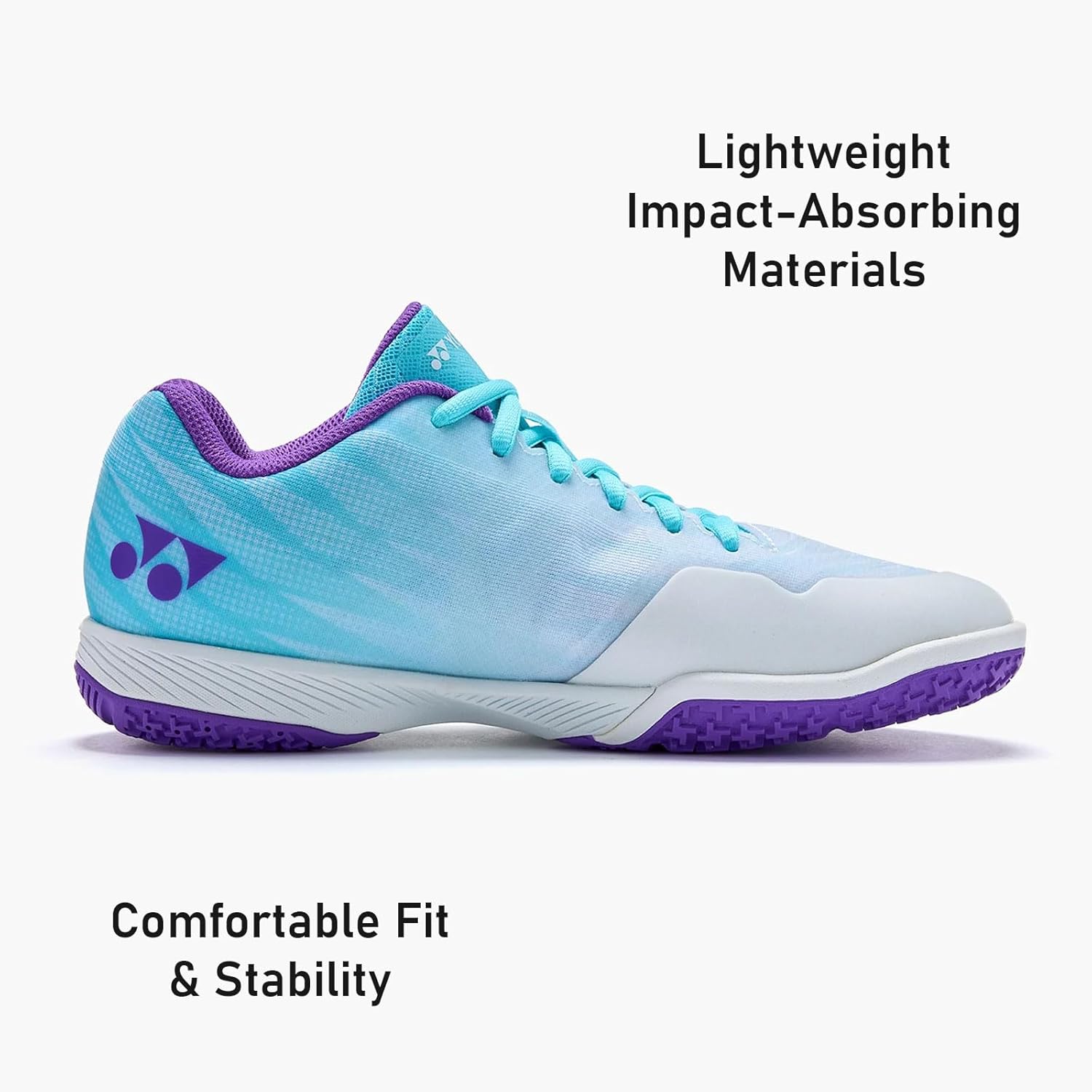 YONEX Women's Power Cushion Aerus Z Durable Impact-Absorbing Lightweight Breathable Active Sports Badminton Shoes, Indigo - Image 3