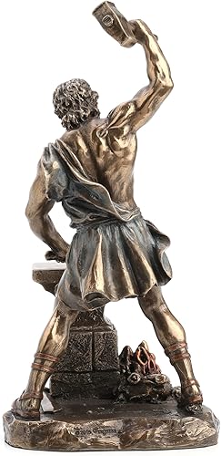 Miniatura 5 de Veronese Design Hefesto griego dios del fuego y forja estatua terminada en bronce