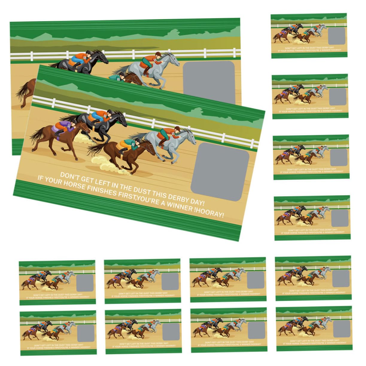 VILLCASE 5 Ensembles Cartes à Gratter Autocollant Jeu De Billets à Gratter Carte à Gratter De Dessin Animé Jeu De Grattage De Fête Cartes De Souhaits à Gratter Papier
