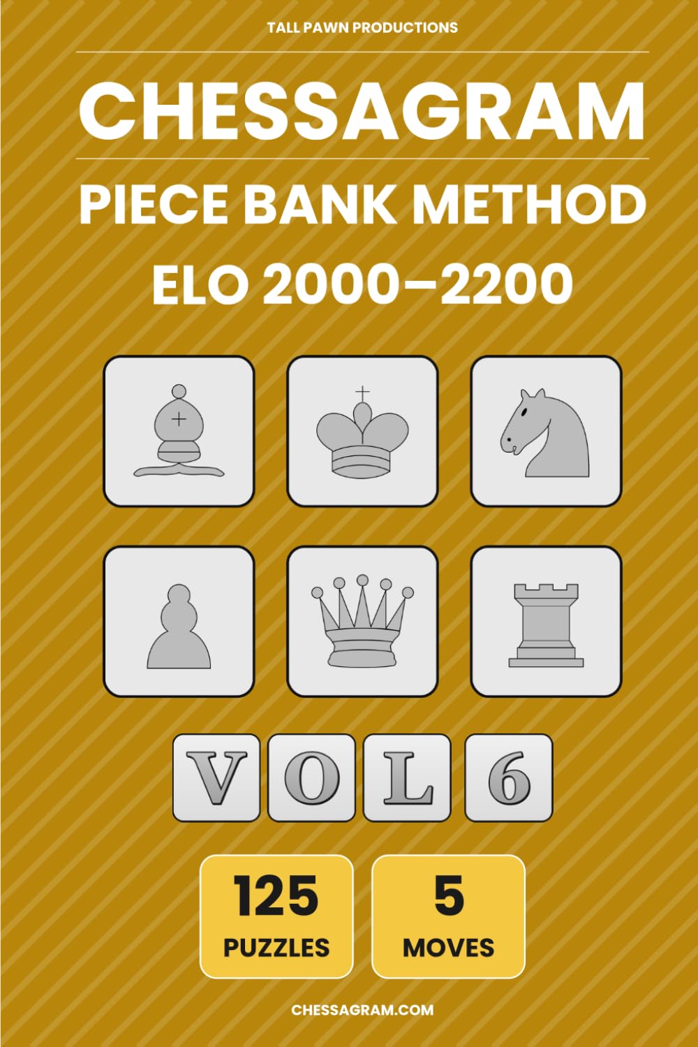 Chessagram: 5 Moves - Piece Bank Method (ELO 2000-2200) - Visualisation Training (Chessagram Method - Pieces Only - 5-Moves - White to Play)