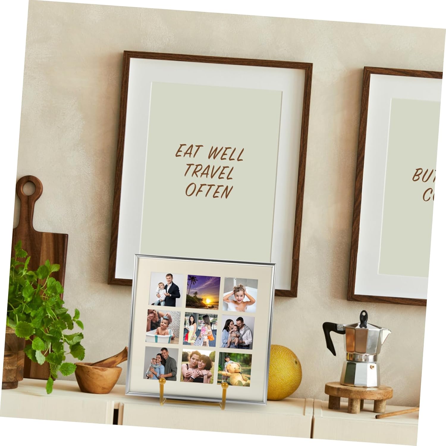 Stable Metal Plate Holder Photo Frame Stand Easel Book Display Stand for Home Office