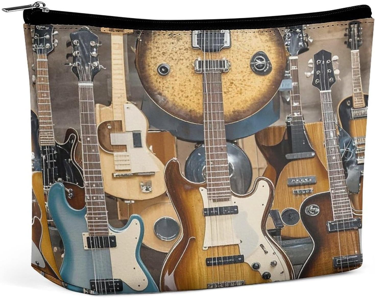Musical Instruments Makeup Bag Travel Toiletry Bag for Men Women