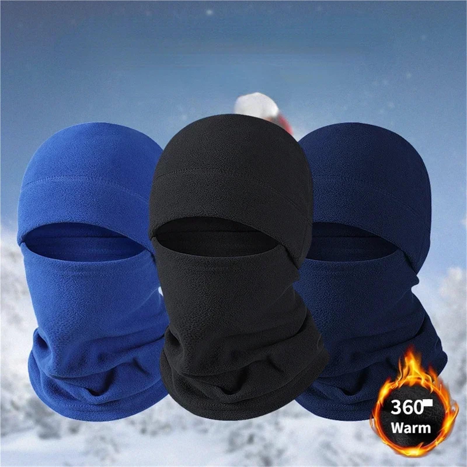 Pasamontañas Pasamontañas Polar de Invierno for Hombre, máscara Facial, Calentador de Cuello, Gorros térmicos for la Cabeza, Bufanda Deportiva, Gorros de esquí, 2 uds.