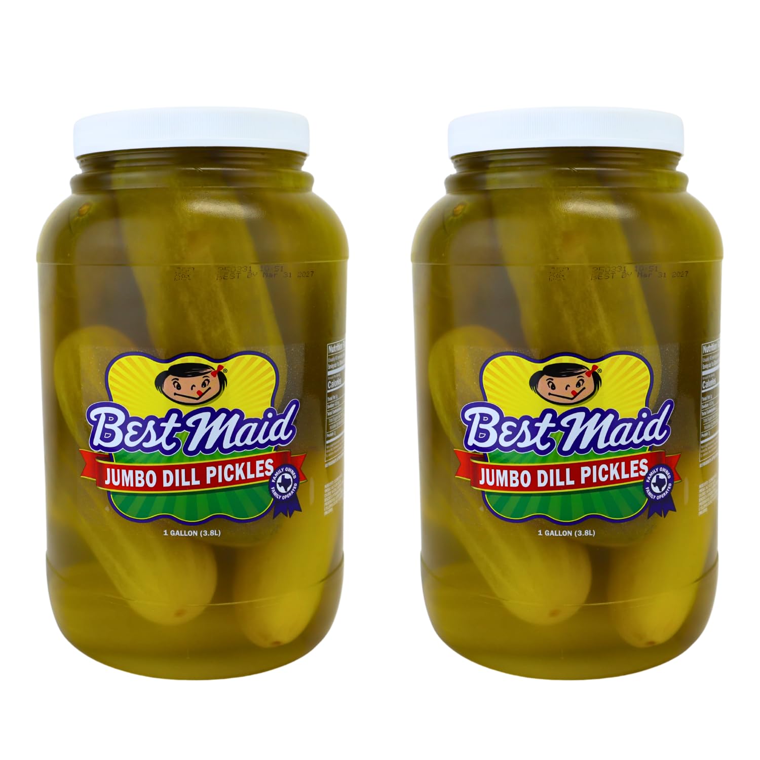 Best Maid Dill 12-16 ct Pickles, 128 oz (2 Pack)