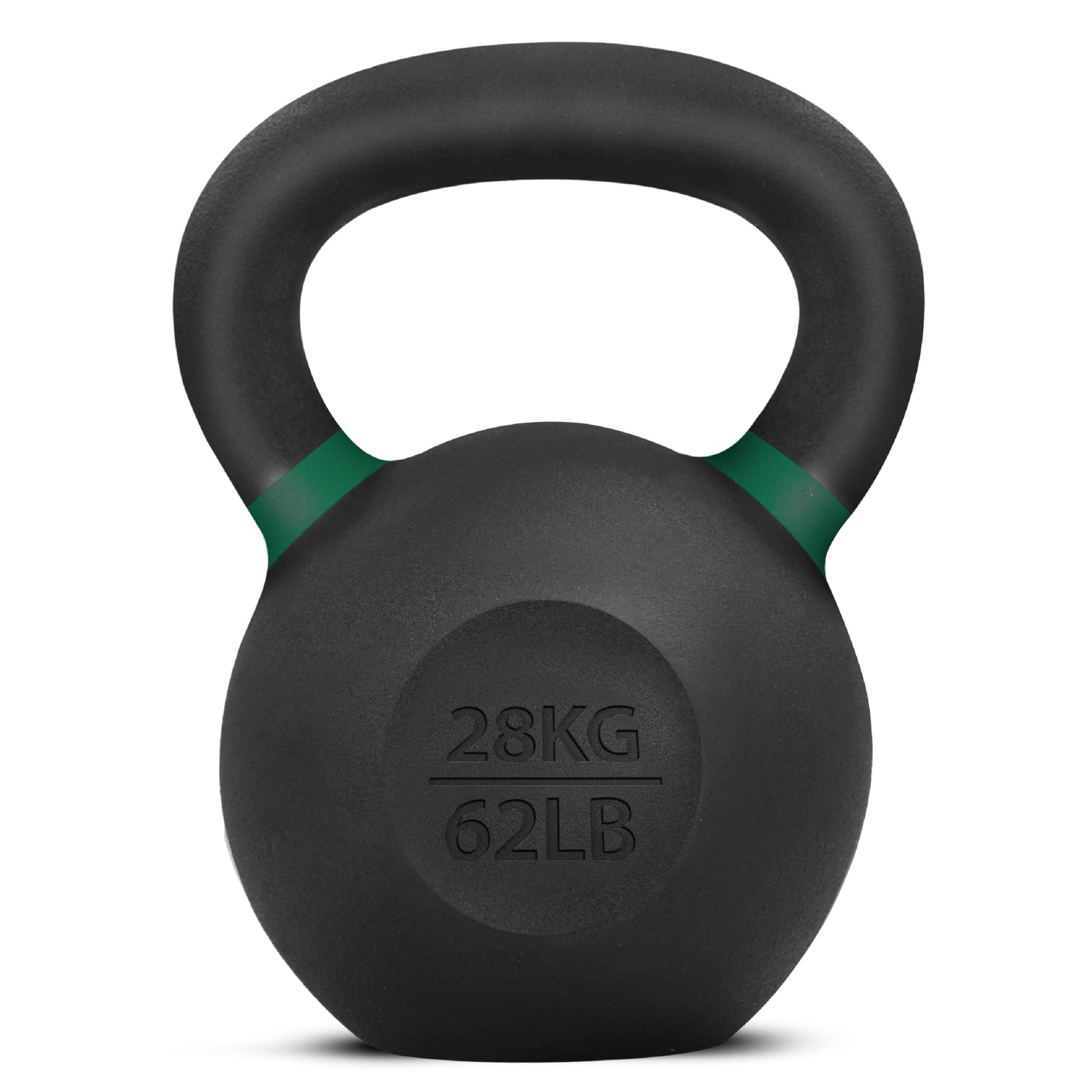 Yes4All Powder Coated Cast Iron Kettlebell Single Mint - 28 KG / 62 LB Strength Training Kettlebells Weight Set for Full Body Workout, Home GymYes4All Powder Coated Cast Iron Kettlebell Single Min…