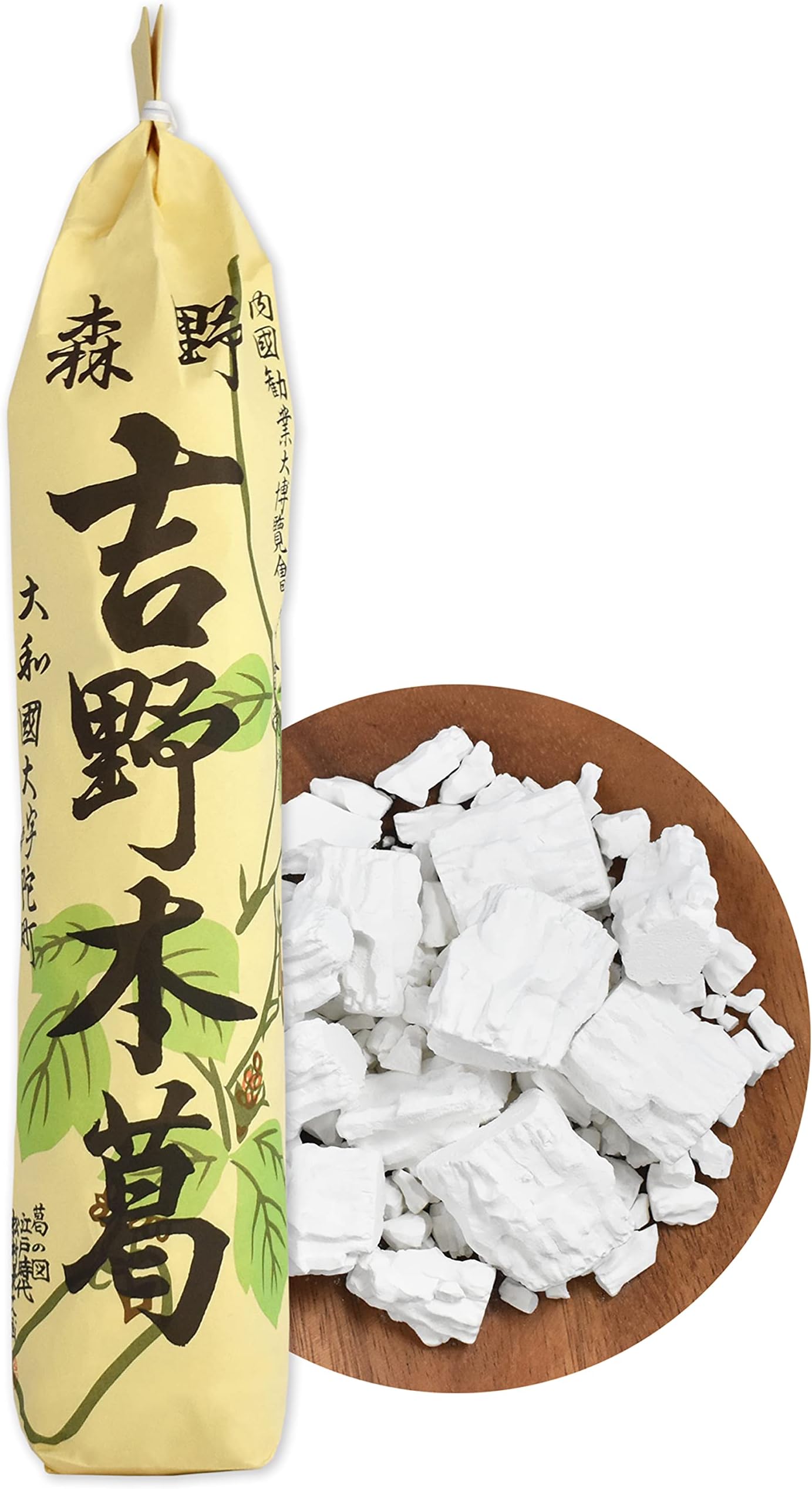 chaganju Natural Arrowroot Powder -Premium Starch, Handmade Flour- Japanese Finest Grade Kudzu, Gluten-Free, VEGAN 180G(6.34OZ)【YAMASAN】