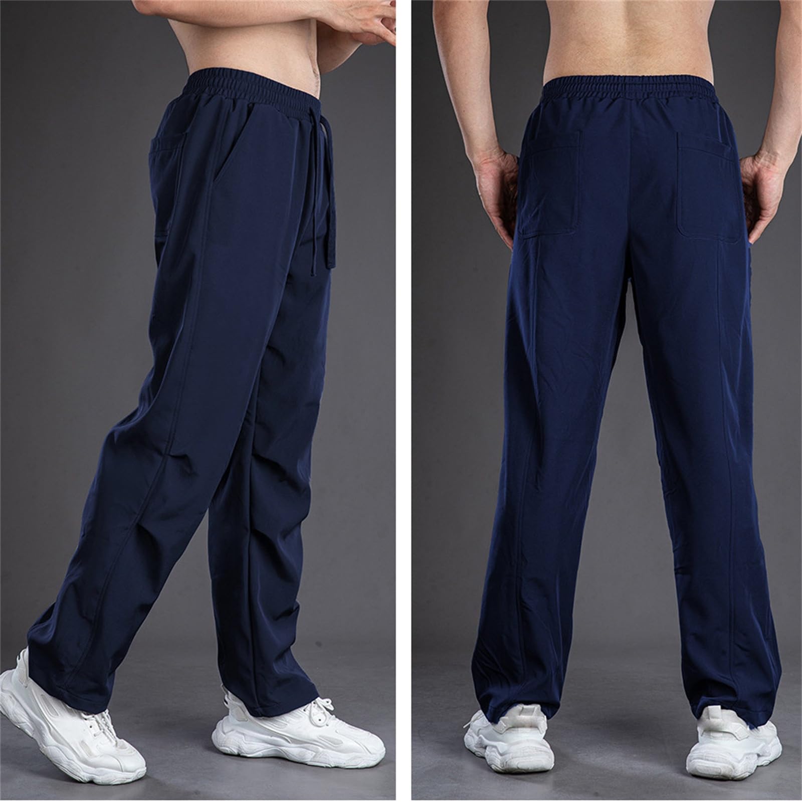 Pantaloni Tuta Uomo Estivi Larghi, Pantaloni Palestra Uomo Pantaloni Sportivi Versatili Larghi Larghi E Spessi Unisex Casual Autunnali da