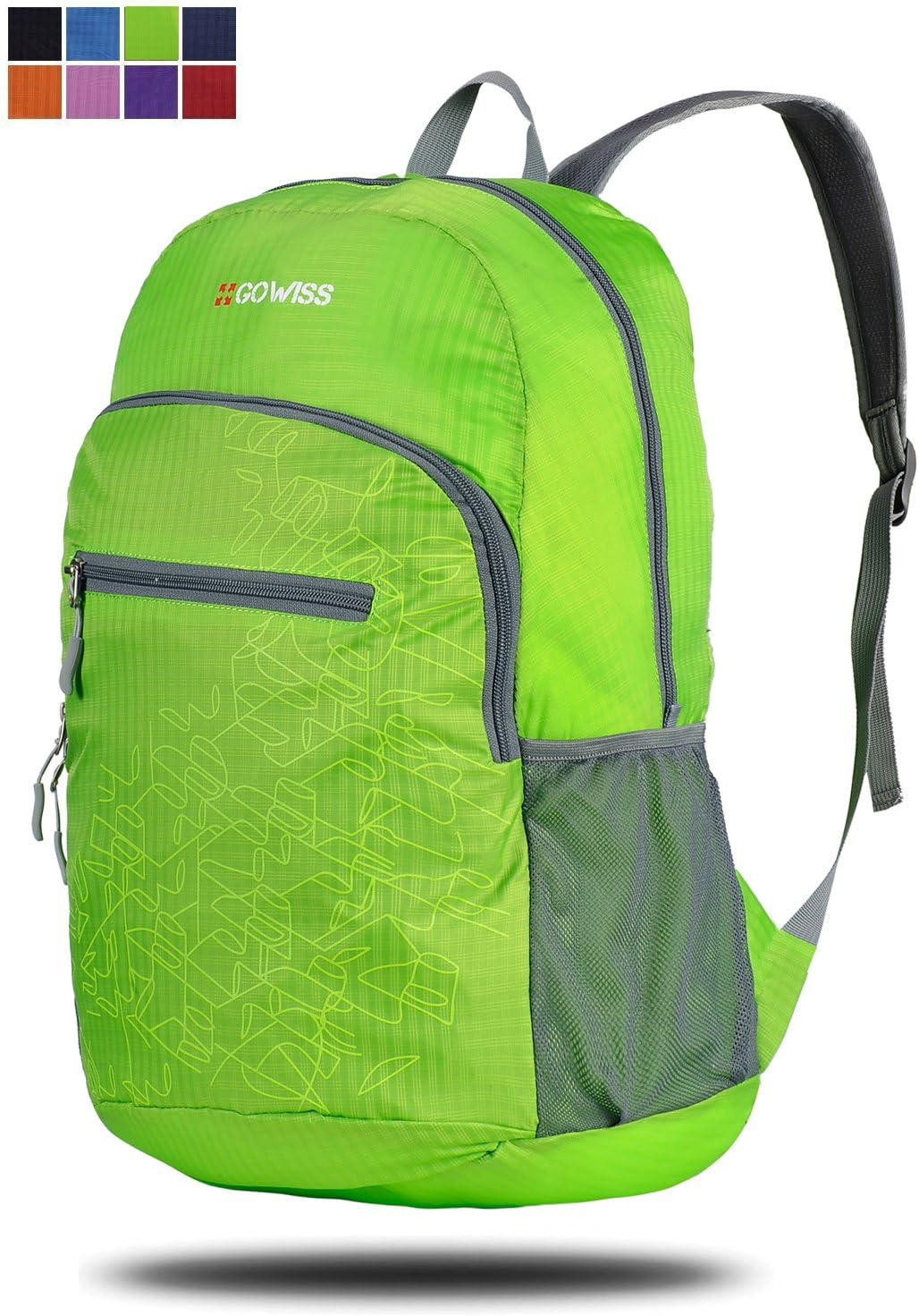 Gowiss Backpack - Rated 20L / 33L- Most Durable Packable Convenient Lightweight Travel Backpack Daypack - Waterproof,Ultralight and Handy (Green, 20L)