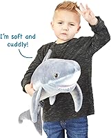 Vista 3 de Sammy The Shark - Peluche de 36 pulgadas de largo, color blanco