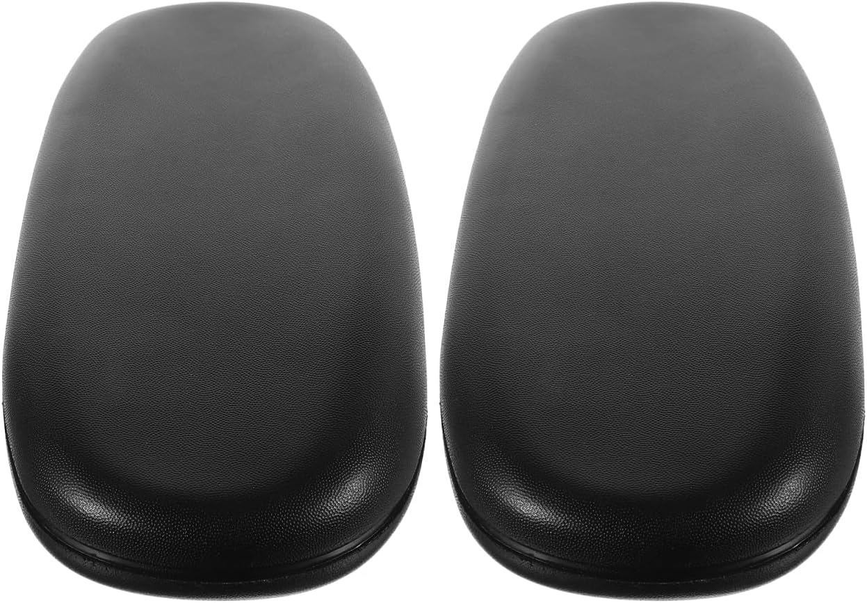 Unomor Office Chair Armrests Replacement Pads 10X3.7 Inch Pu Cushions for Gaming and Revolving Chairs Adjustable Armrest Support Relieve Shoulder and Elbow Strain