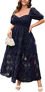 Women's 2025 Cocktail Formal Guest Dresse 3D Lace Sweetheart Neckline A Line Maxi Dresses