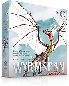Stonemaier Games: Wyrmspan - A Wingspan Game by Connie Vogelmann | Build a Cavernous Sanctuary for Beautiful Dragons | Strategy Board Game for Adults and Family | 1-5 Players, 90-120 Min, Ages 14+