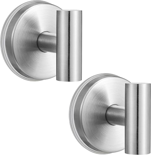 warlve 15 lb Suction Cup Hooks for Shower, Stainless Steel Bath Towel Hooks