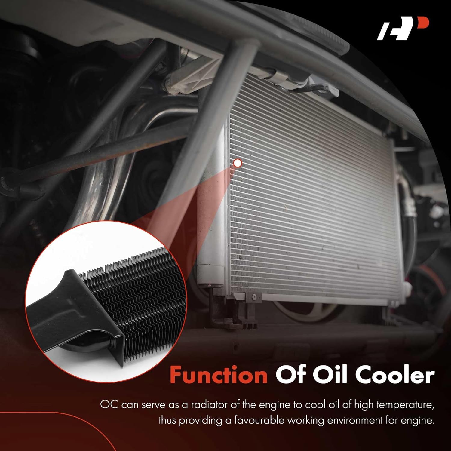 A-Premium Power Steering Oil Cooler Compatible with Ford Crown Victoria & Lincoln Town Car & Mercury Grand Marquis, 2006-2011
