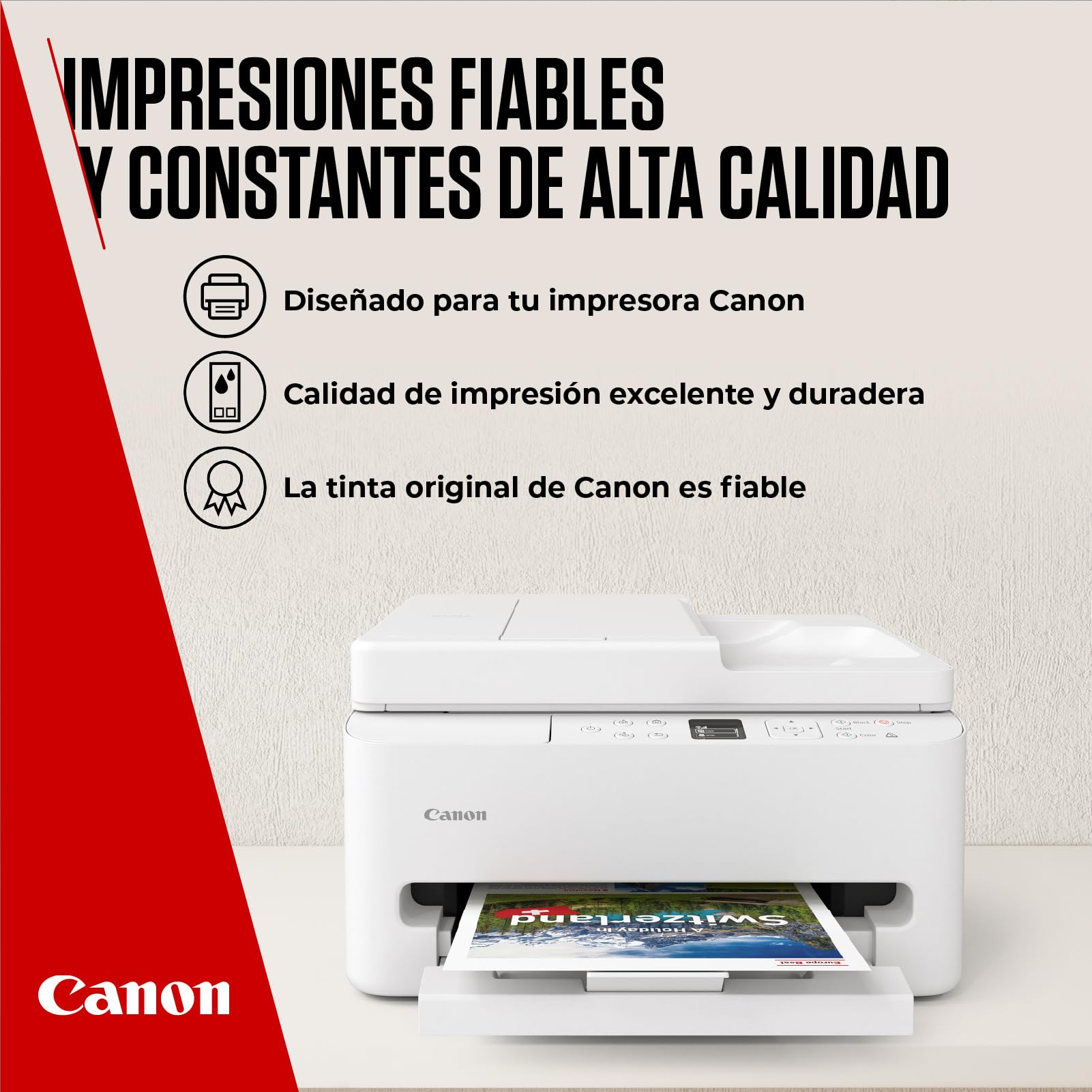 Canon PG-595 / CL-586 Cartuchos de Tinta Original, 1 Cartucho Negro y 1 Cartucho Color, Incluye Papel fotográfico 4x6 (50 x Hojas) GP-501