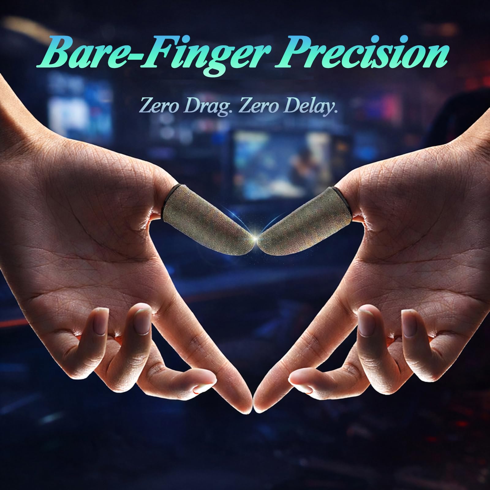 Ultra-Thin Silver Fiber Gaming Finger Sleeves - Breathable, Sweatproof, Seaml...