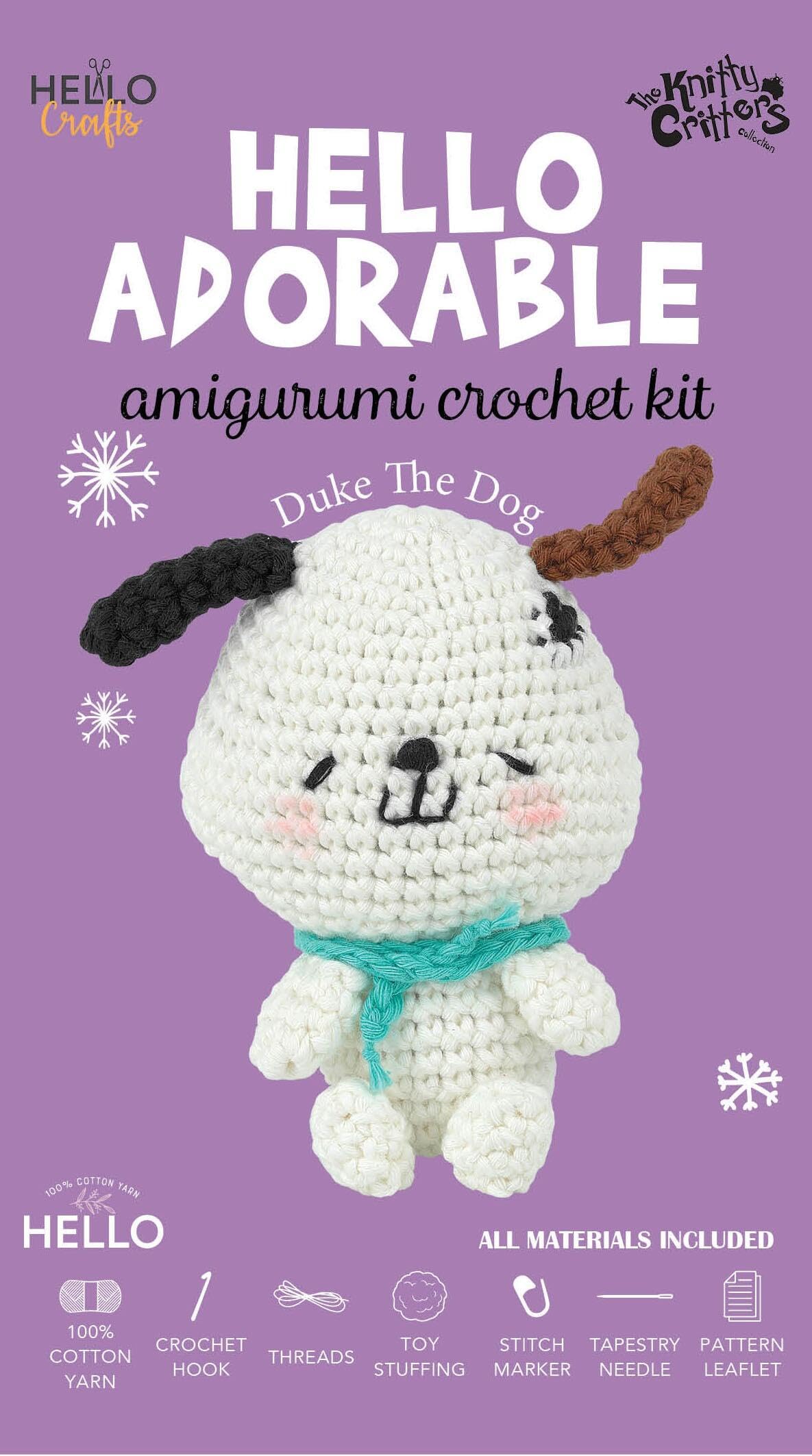 Knitty Critters Duke The Dog Hello Adorable