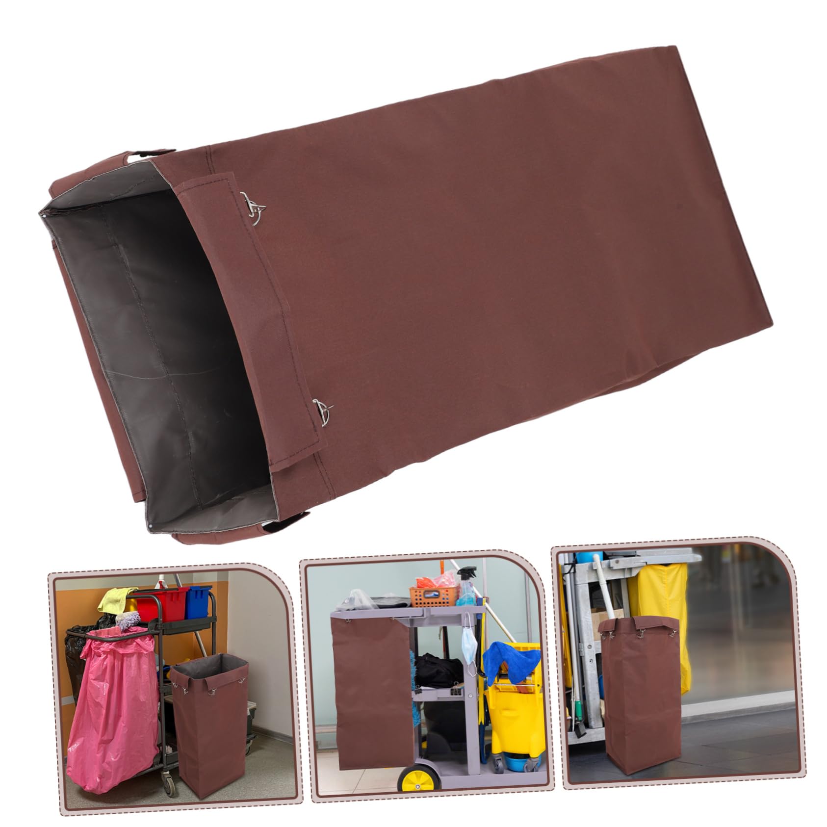 Hochleistige Reinigungswagentasche Canvas Mit Großem Stauraum Kompatibel Für Hauswirtschaft Büro Waschbare Ersatztasche Für Reinigungstrolleys