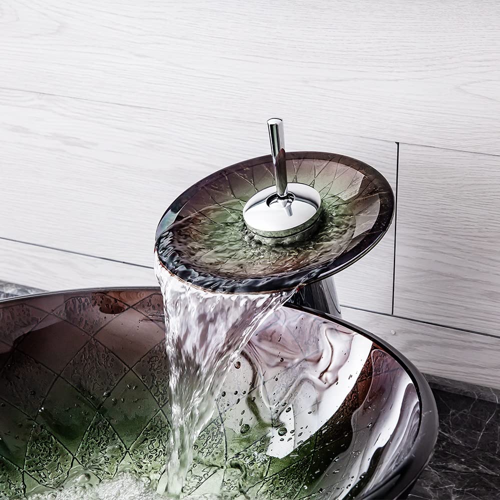 Umywalka wpuszczana do łazienki Łazienka z umywalką szklanego blat Umywalki łazienkowe(Sink set)