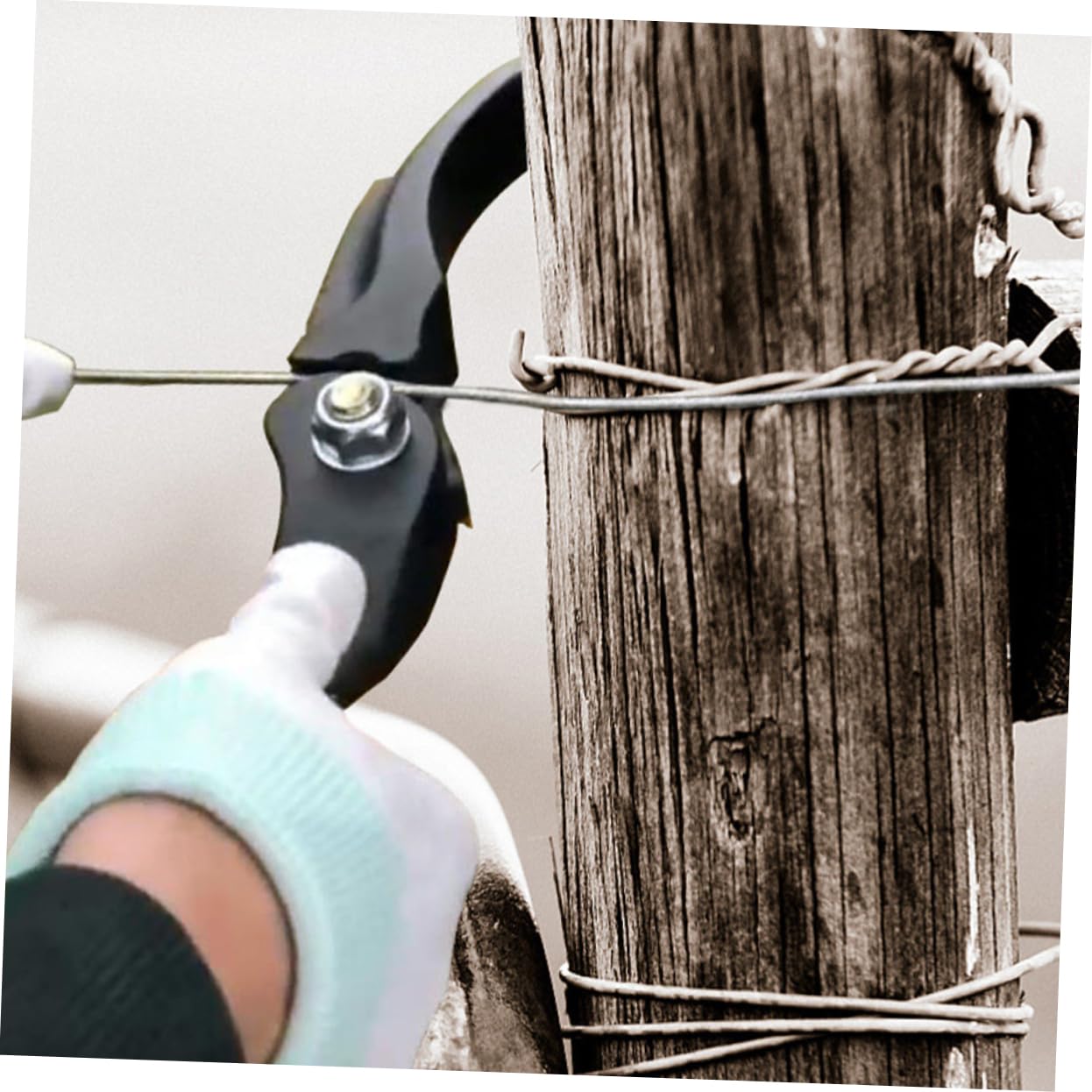 UPKOCH Zaunspanner Werkzeug für Stacheldraht und Drahtzäune Praktischer Zaun Draht Spanner mit Langem Griff für Reparaturen und