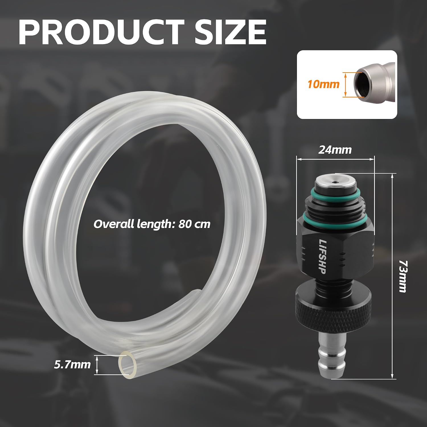 Oil Filter Drain Tool Upgraded Large Hole and Thickened Hose for Toyota, Lexus, Scion 2.0L - 5.7L Vehicles with Cartridge Style Filter System-Black