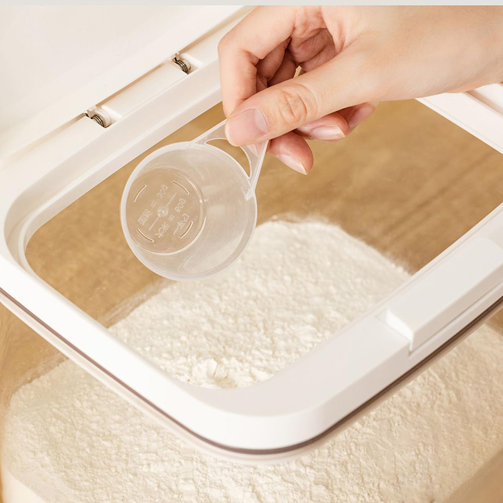 Pojemnik Na Proszek Do Prania Pojemnik Na Detergent Do Pralni | Hermetyczny Pojemnik Z Wieczkiem Dociskowym Do Przechowywania Karmy Dla Zwierząt, Przekąsek, Ryżu, Płatków, Mąki I Innych