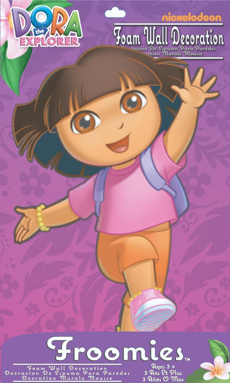 Froomies Dora The Explorer Foam Froomies Handmade Wall Decal, 18-Inch