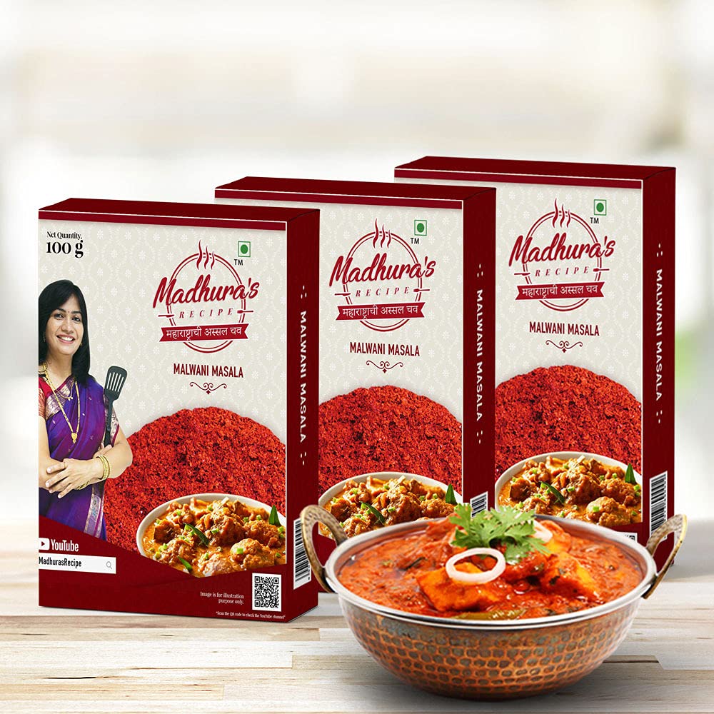 Madhuras recipe Malwani Black Pepper Masala Powder-( Pack Of 3), Vegetarians, 499 Grams (B093PMYXD2) Amazon Price History, Amazon Price Tracker