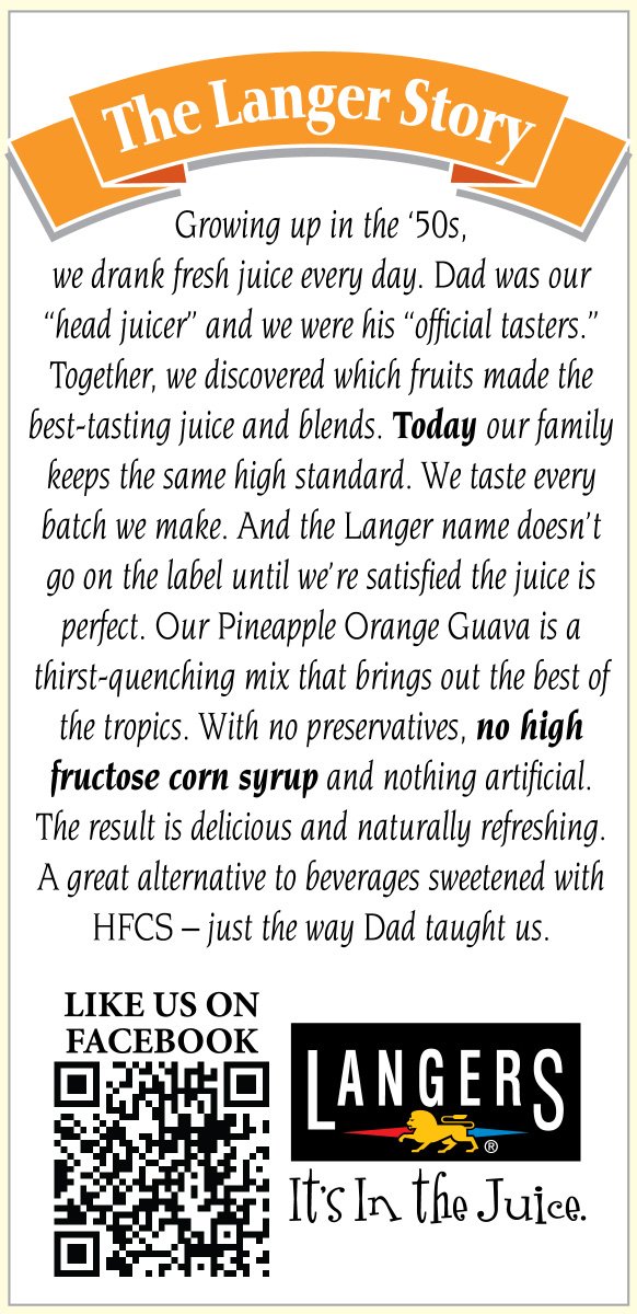 Langers Juice Cocktail, Pineapple Orange Guava, 64 Fl Oz (Pack of 8)