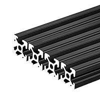 Vista 17 de QNK 4 piezas de extrusión de aluminio 2020, riel lineal anodizado con ranura en T, estándar europeo, para piezas de impresora 3D y CNC DIY, plateado