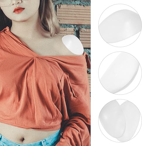 Miniatura 4 de 2 pares de almohadillas de hombro para mujer, almohadillas adhesivas de silicona para los hombros, almohadillas antideslizantes para los hombros,