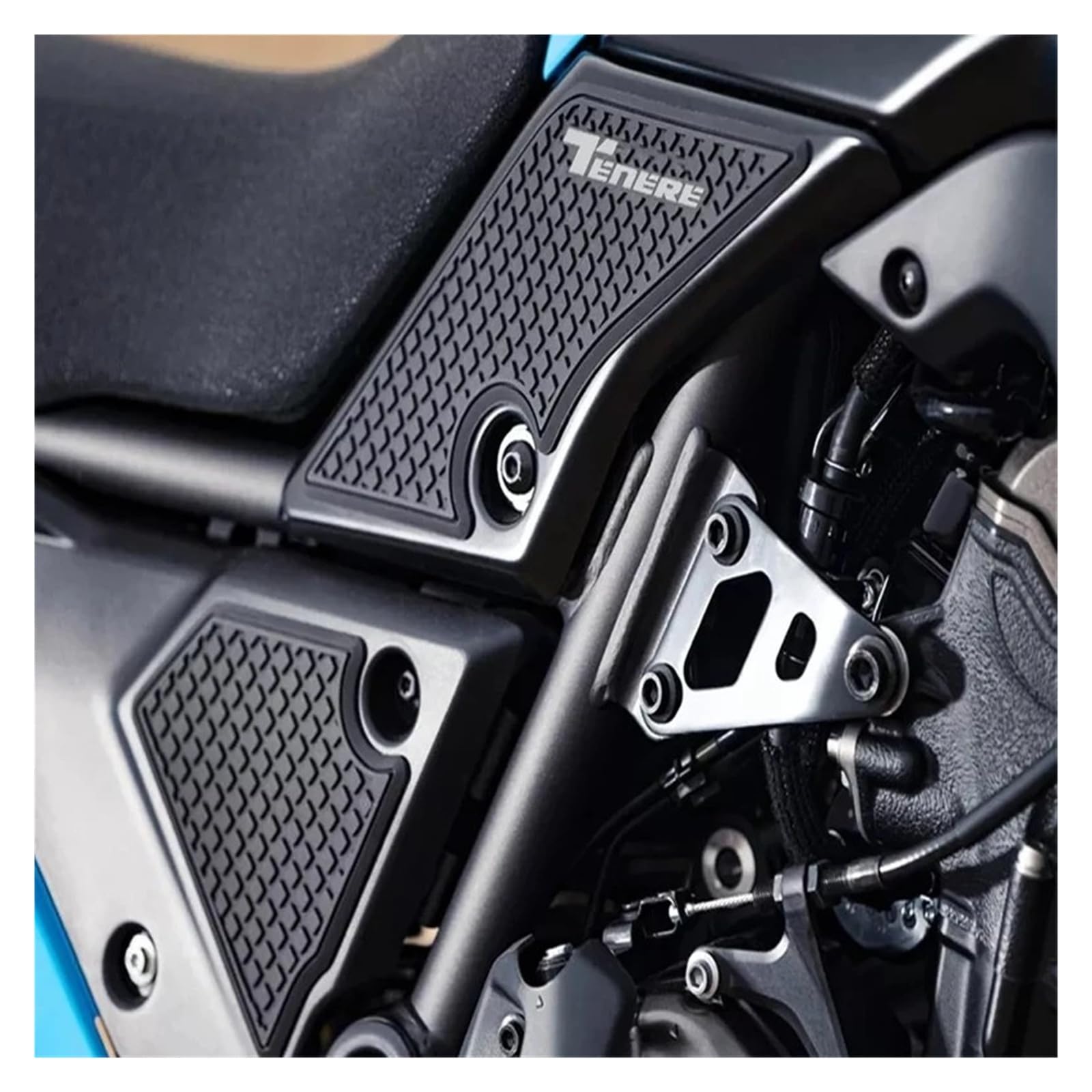 Per YAM&AHA TENERE 700 T700 Moto Antiscivolo Laterale Serbatoio Carburante Adesivo In Gomma Impermeabile(BOTH SIDE)