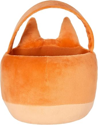 Spirit Halloween Bluey Bingo Treat Basket, Officially Licensed, Plush Trick 'r Treat Bucket, Unisex Adult, One Size Fits Most Standard, Multicolor