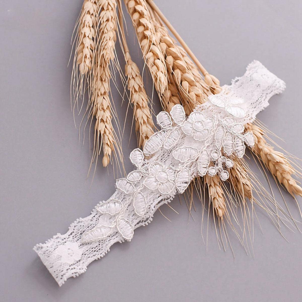 Lady Sexy Giarrettiera Calza Pizzo Giarrettiera Cinture Gambe Anello Imbracatura Cintura da Donna Giarrettiera da Sposa per ragazza-TH06 (TH06 B)