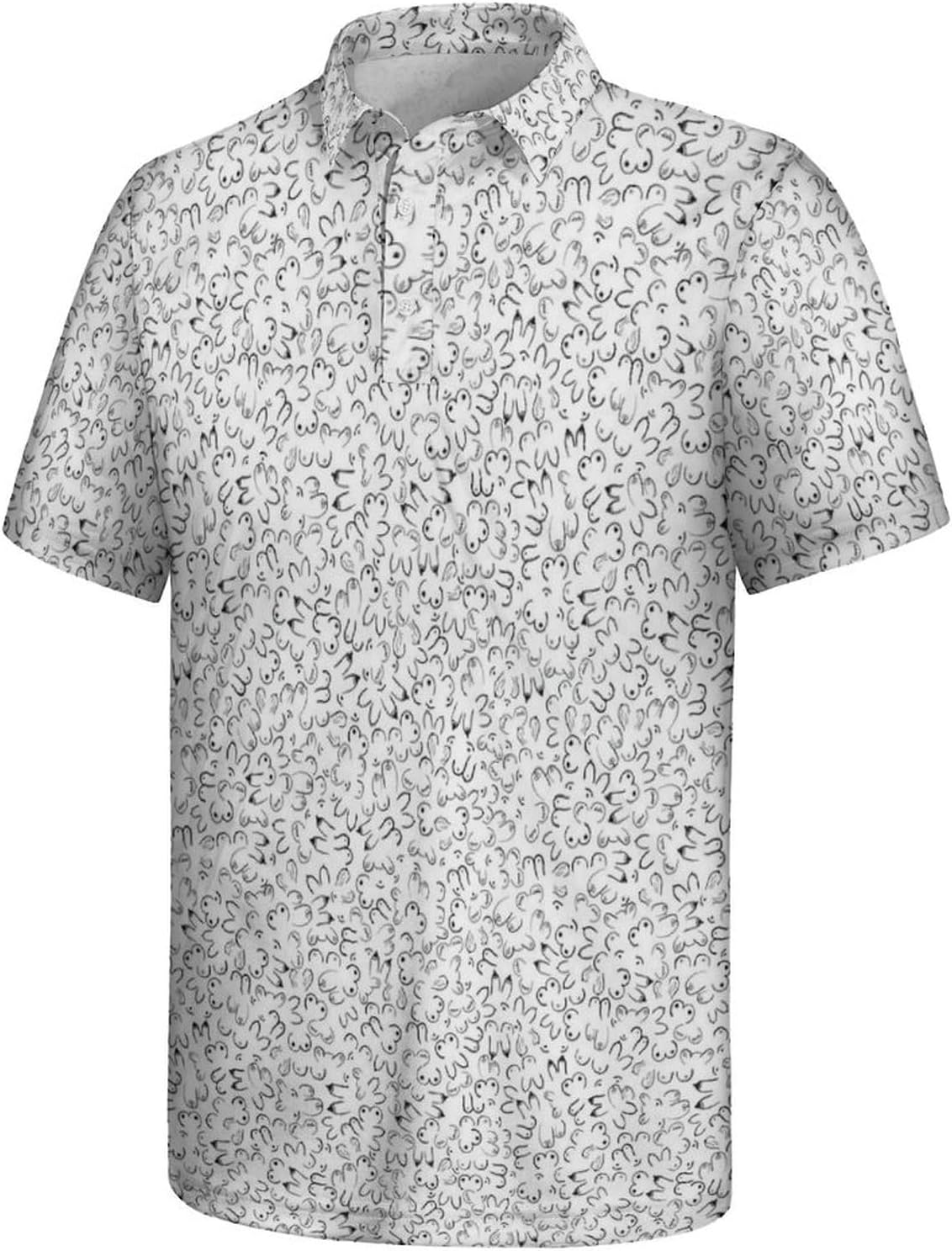 Funny Polo Shirt for Men Golf Shirts Short Sleeve Golf Polos Shirts Summer Shirt Golf Gifts
