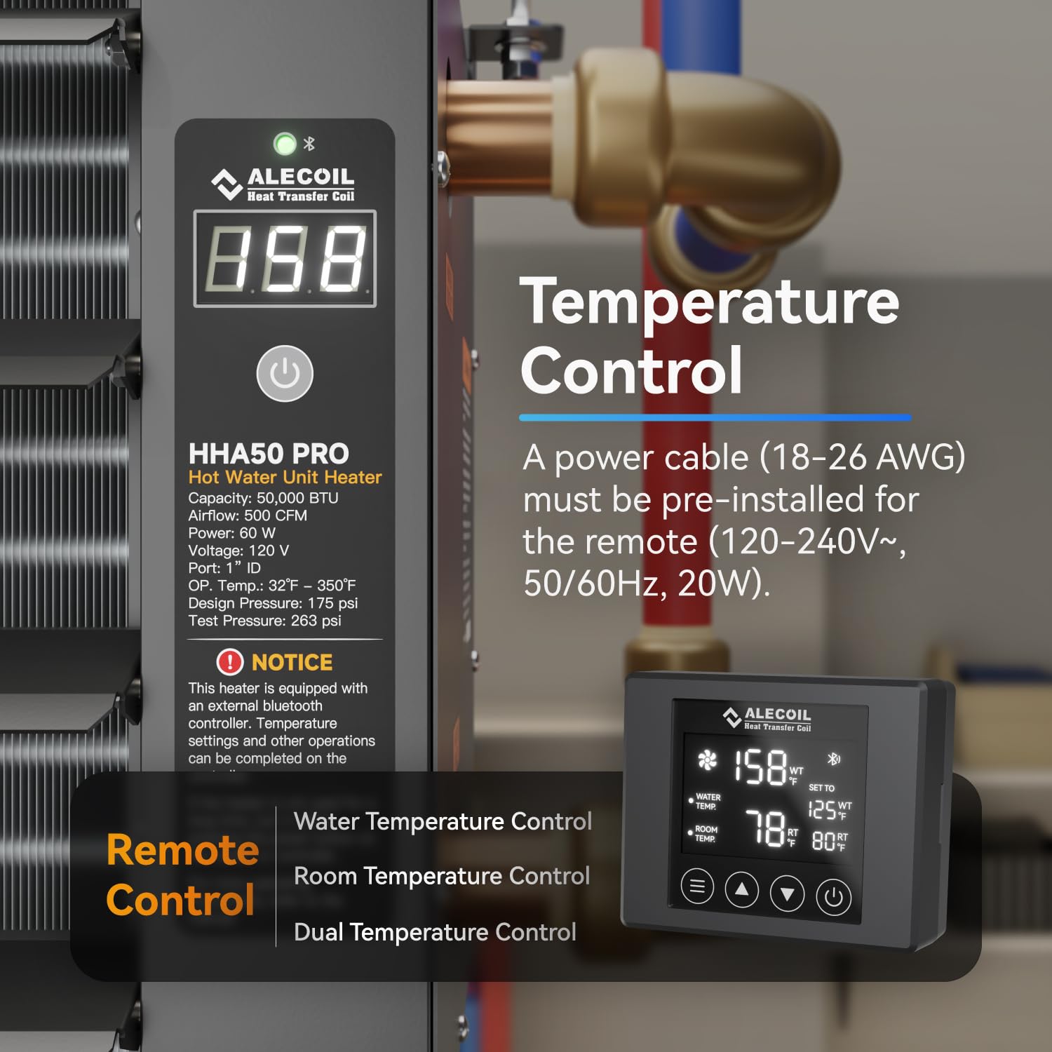 ALECOIL 50K BTU Hydronic Heater - Remote Control -3 ALECOIL 50K BTU Hydronic Heater - Remote Control -3