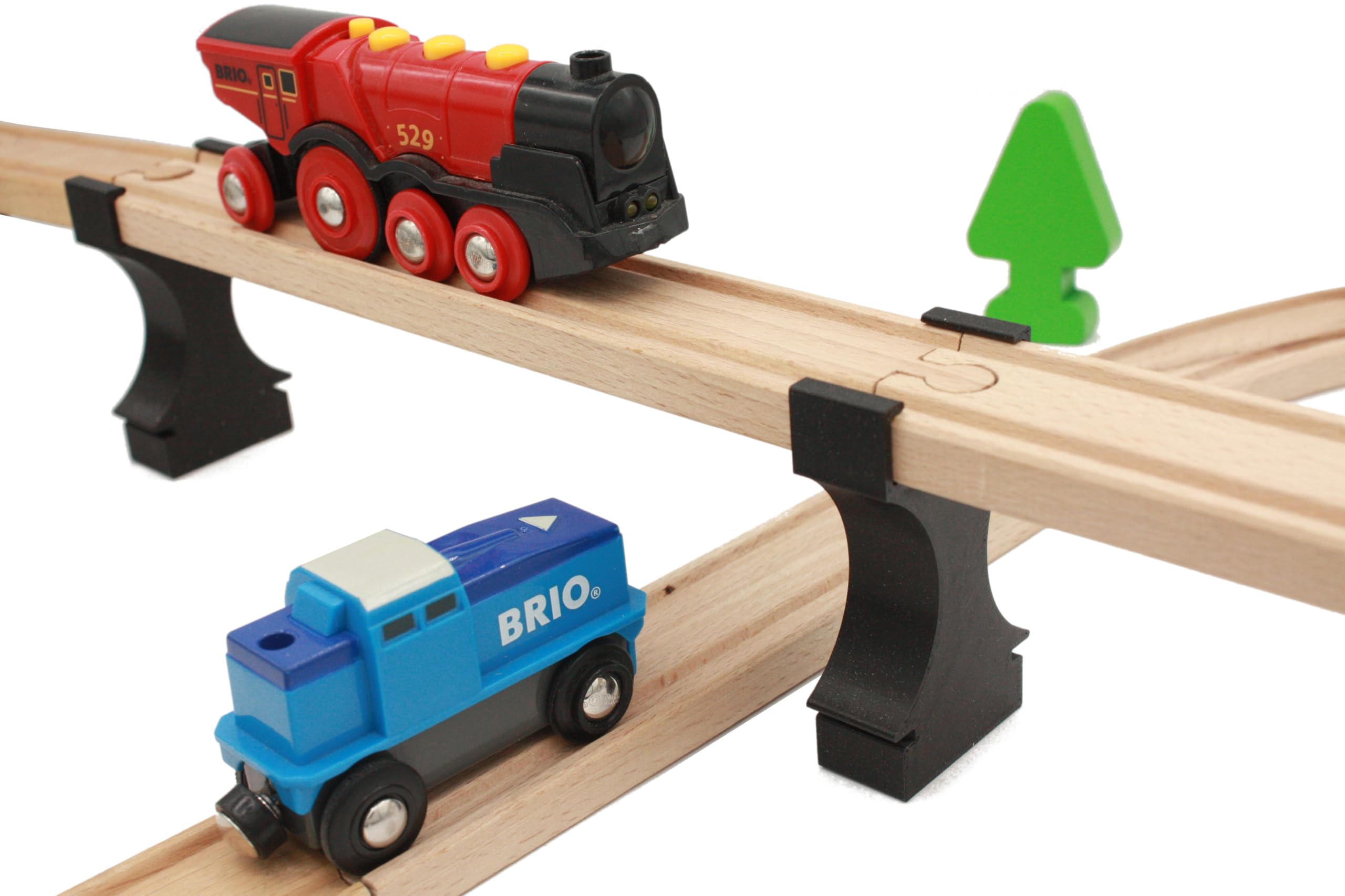 locorico Locorico - 4 Wooden Train Bridge Stacks (Stackable)