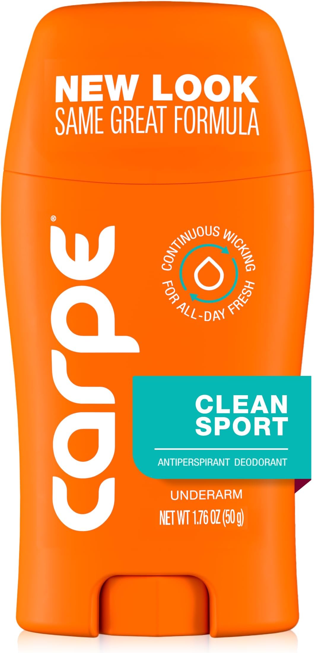 Carpe Underarm Deodorant Antiperspirant - Extra Strength Men's Antiperspirant with 100 Hour Sweat Control - Deodorant for Men - Helps Eliminate Odor - Clean Sport Scent