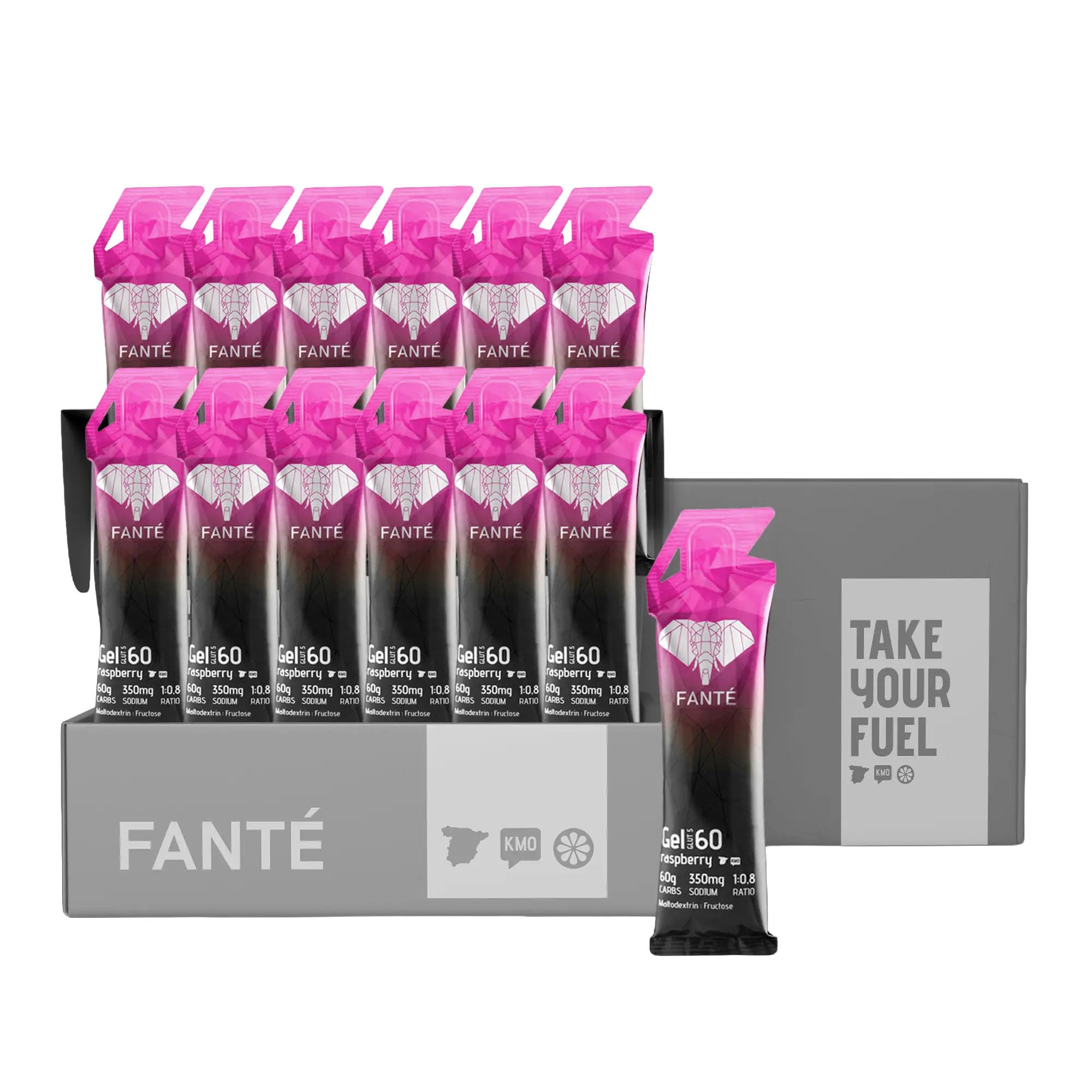 FANTÉ Gel Energético Sabor Frambuesa 60 g | Carbohidratos para Running, Ciclismo y Deportes de Resistencia (12)
