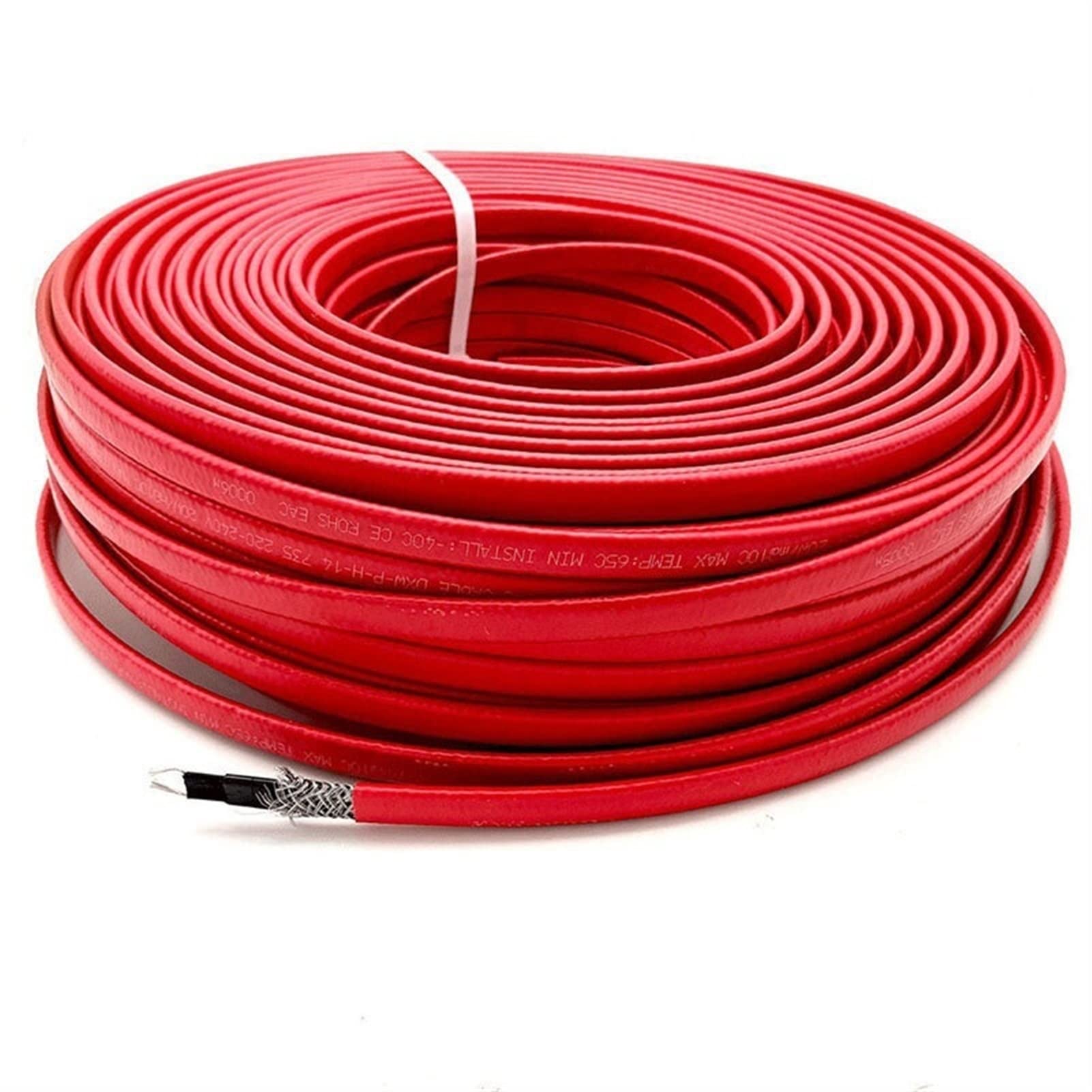 MyncbD Cavo Elettrico Cavo Riscaldante Ignifugo di Fiamma 220V Autoregolante for Prevenire La Glassa della Pipeline E Il Sistema di Tracciamento del Calore (Color : 100m)