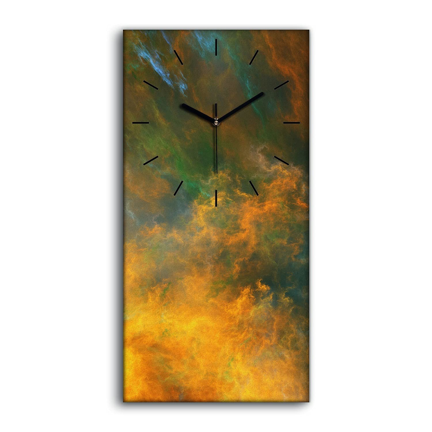 Décoration Art Mural Salon et Chambre Horloge Toile Nuages Abstraits 30x60
