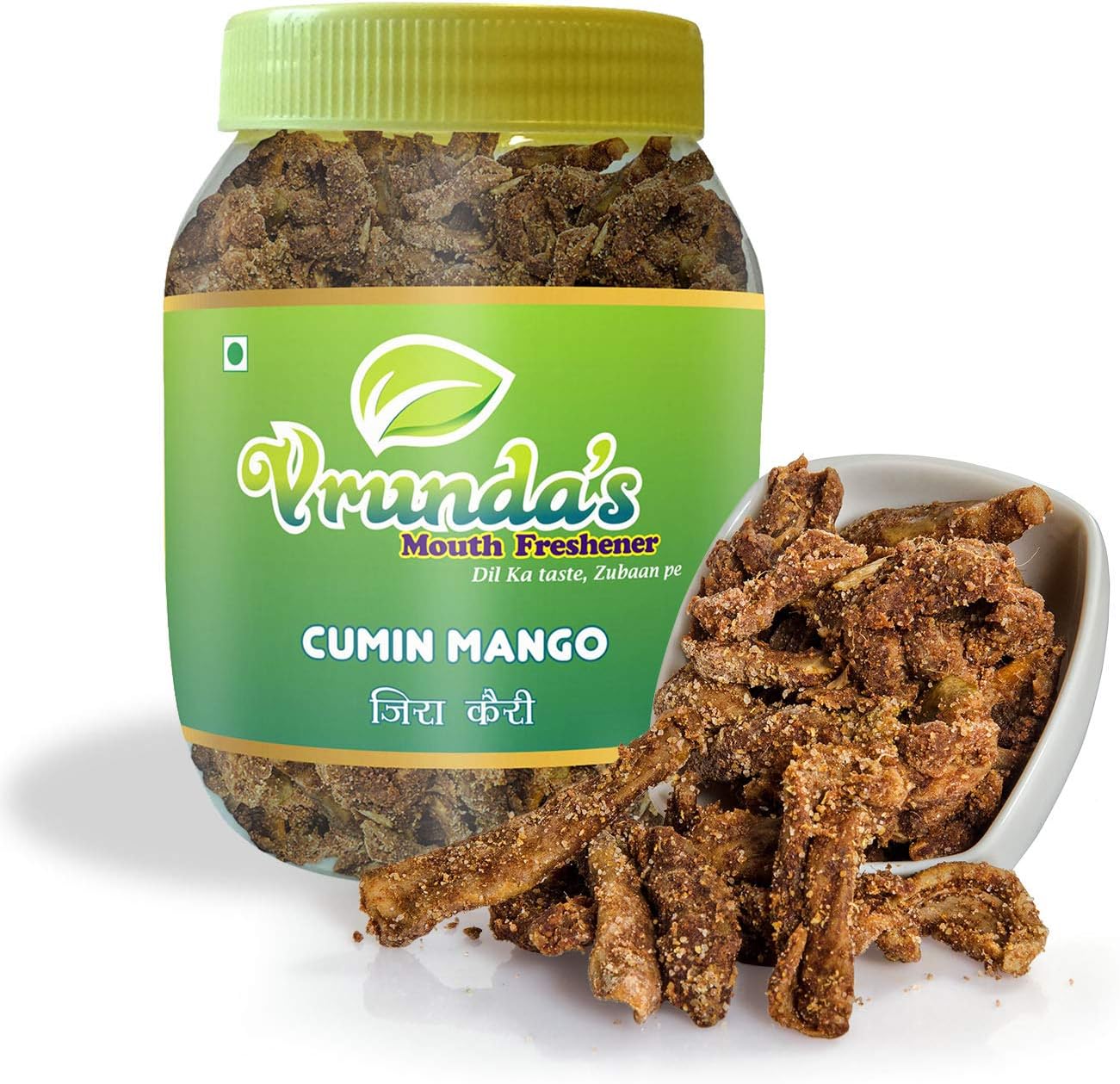 Vrunda's Jeera Kairi, khatti kairi, Chatpati kairi,Sour Cumin Mango, Dry Pickle, 500GM