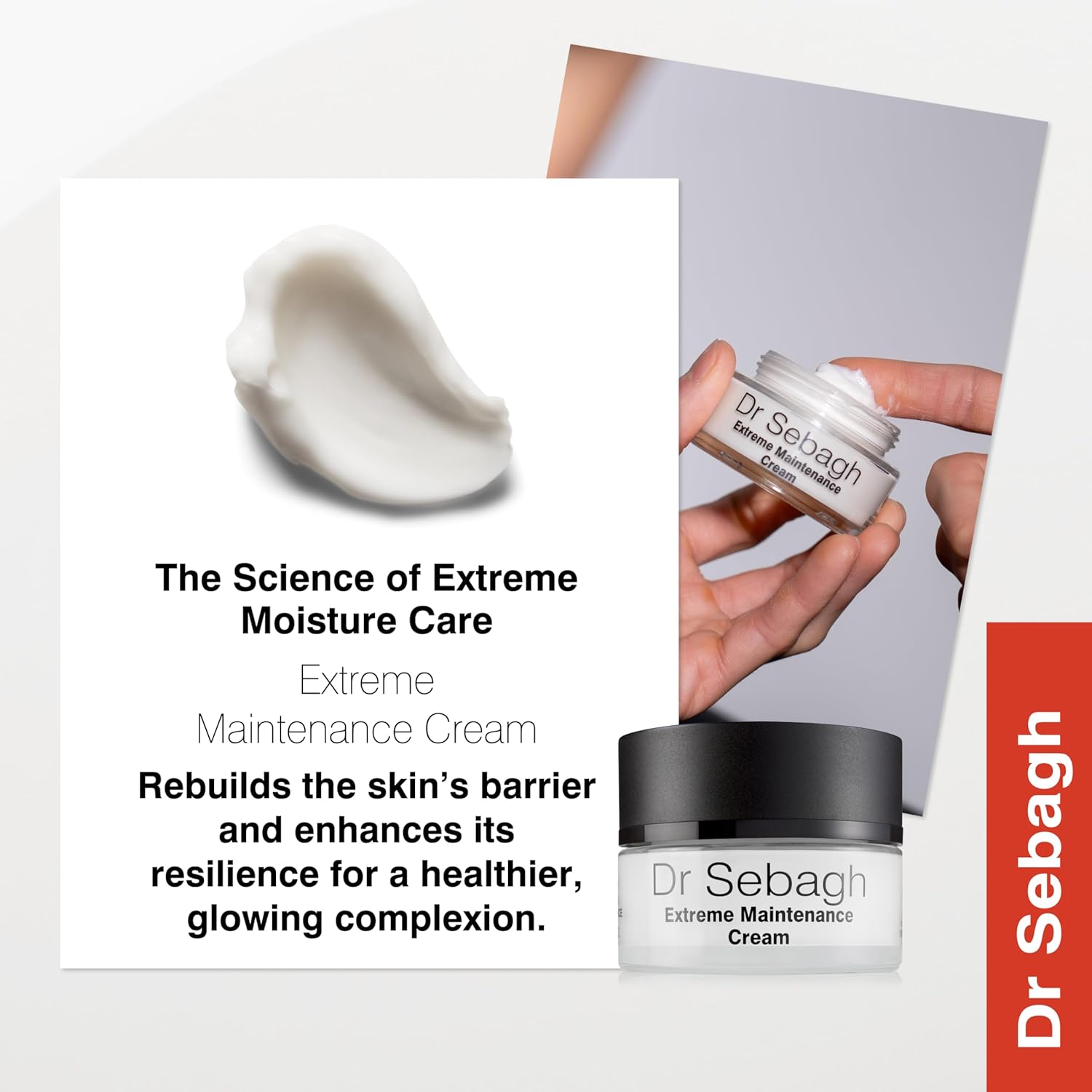 Dr Sebagh Extreme Maintenance Cream (1.7 fl oz) - Ultra-Rich Facial Moisturizer for All Skin - Hydrating Face Cream & Moisturizer Face Cream - Luxury Facial Cream - Deep Moisturizing Face Lotion - Image 5