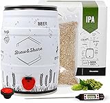Brew&Share | Kit para hacer cerveza IPA | Fabricado en España | Tu cerveza en 2 semanas. Elaboración con maltas. Fermentación en barril. Materiales reutilizables.