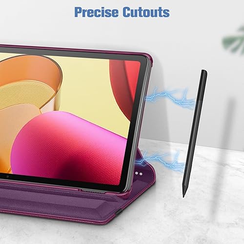 Miniatura 7 de Fintie Funda giratoria para Tienda Fire Max 11 (13 generación, versión 2023) con soporte para lápices integrado, funda protectora con soporte