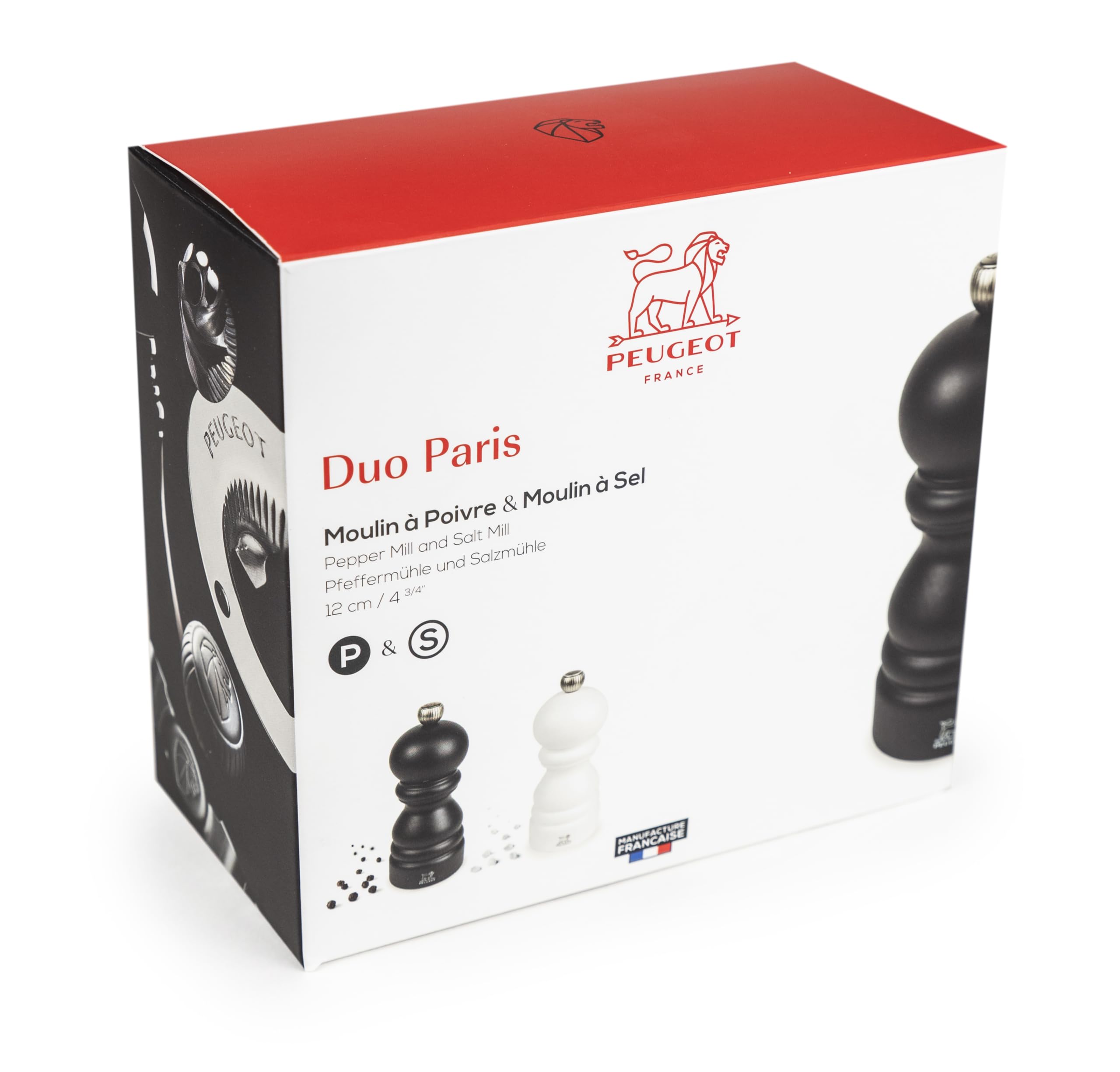 Peugeot Paris Mat S&B Karabiber+Tuz Değirmeni 2 li Set