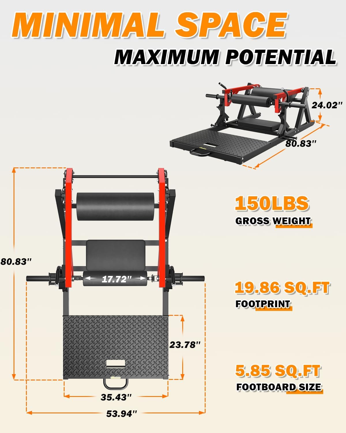 HT01 Hip Thrust Machine, 800LBS Plate-Loaded Glute Drive with Band Peg, Heavy Duty Glute Bridge Machine with Weight Holder, Butt Exercise Equipment for Glute Muscles Building