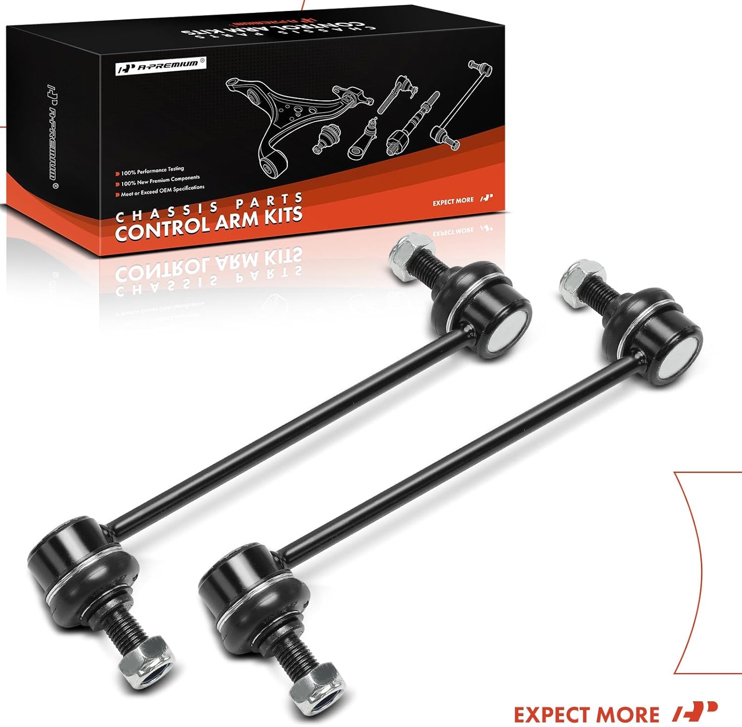 A-Premium 2 x Front Sway Bar Links Stabilizer Bar Links, Compatible with Kia Soul 2010 2011 2012 2013