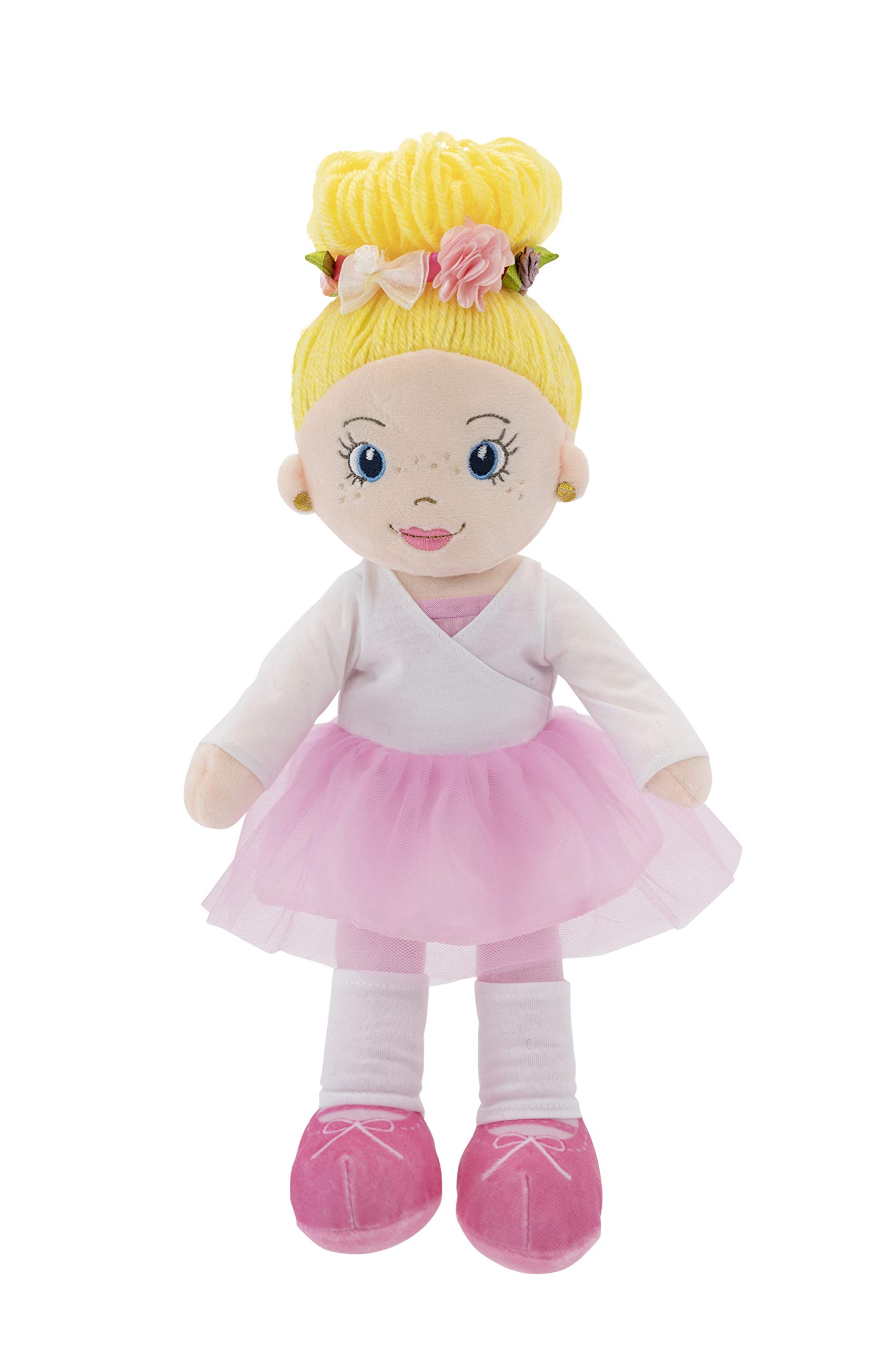 Playtime by Eimmie Soft Doll - Ballerina Rag Doll- 14 Inch Ballet Soft Toy- Plush Doll for Kids - Plush Toy- Ballerina Cloth Doll for Girl- Soft Doll Baby